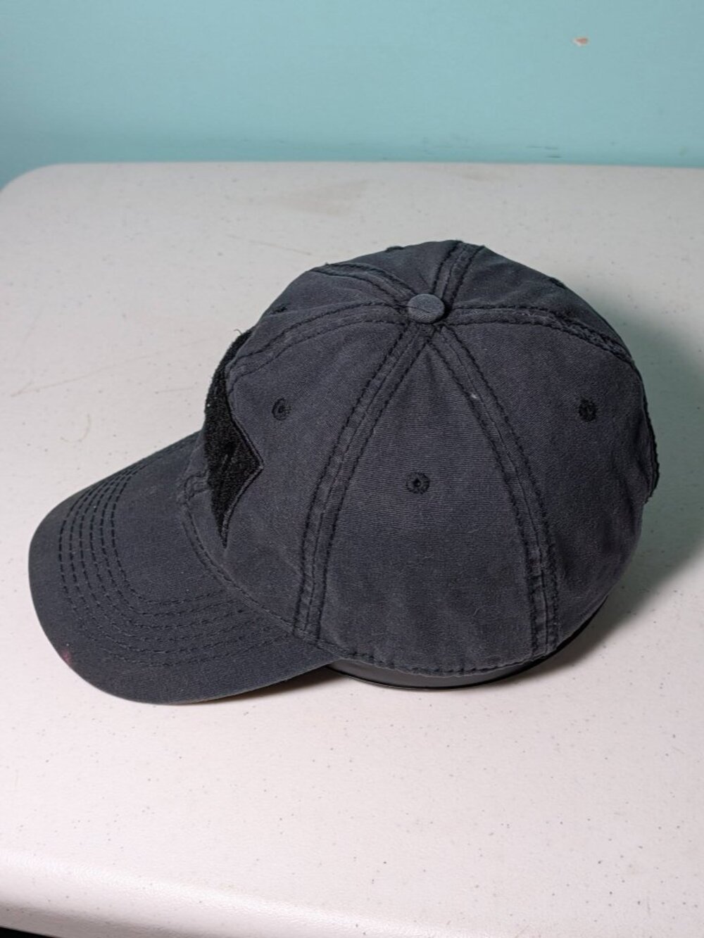 USA Adjustable Patch Hat 100% Cotton Blue - Picture 8 of 10